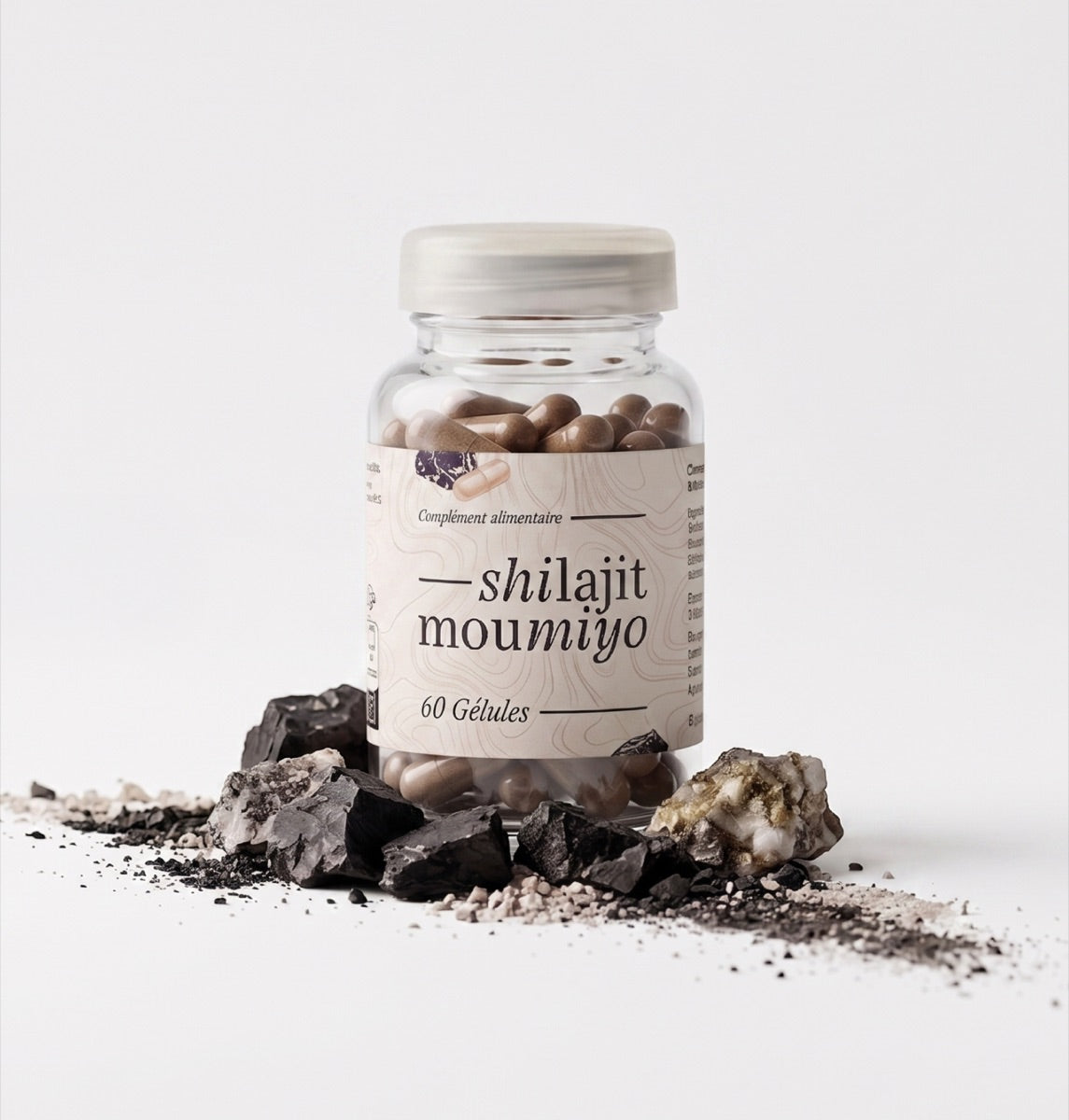Pot de 60 gélules Shilajit Moumiyo
